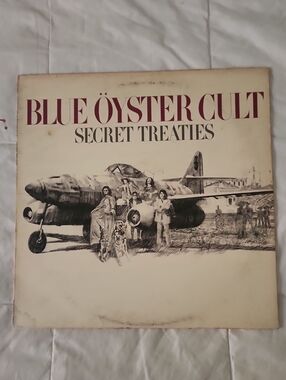 Columbia Blue Öyster Cult "Secret Treaties" Scratched Both Sides -- Cover Worn